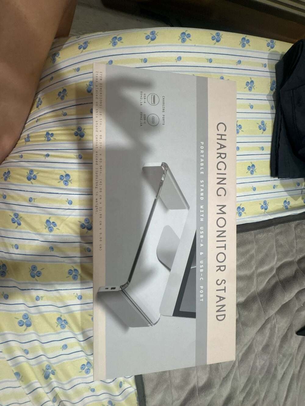 Charging Monitor Stand with USB-A & USB-C Ports